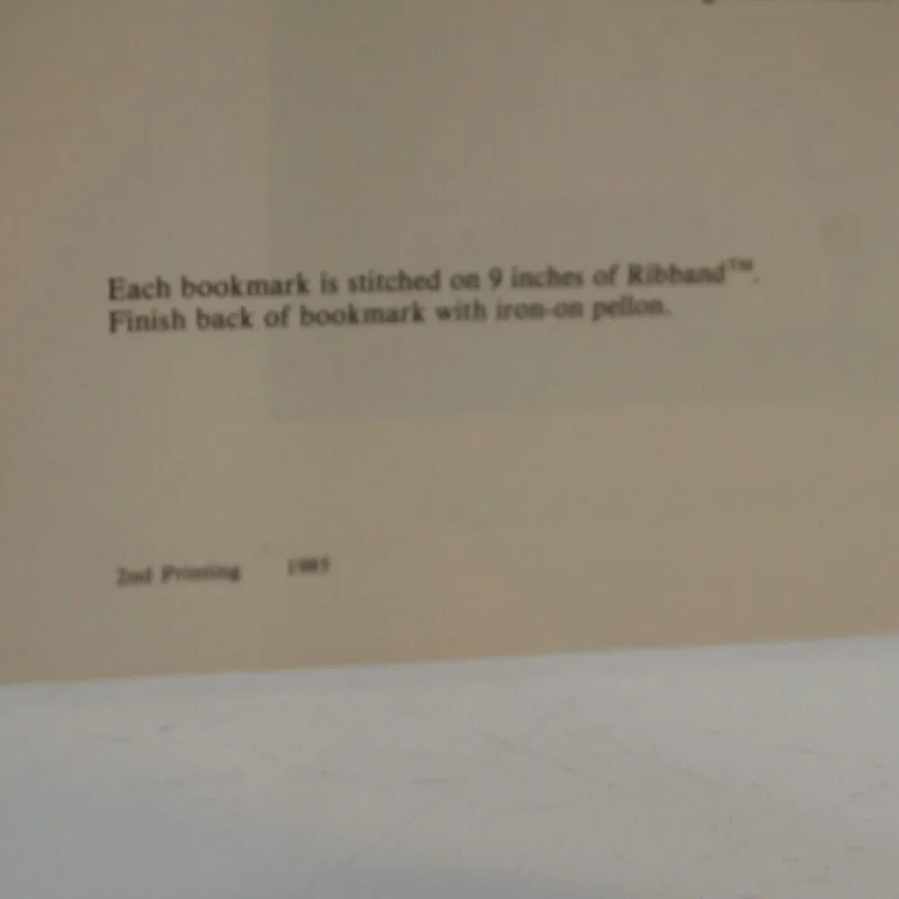 Mark It With Blessings by B Jones B Mock Cross Stitch Patterns Leaflet 1985